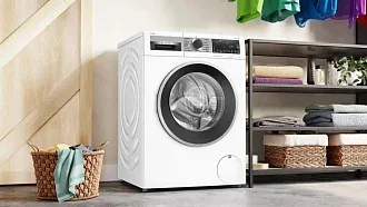 Стиральная машина Bosch WGA244A0ME 1400 об/мин, белый, инверторный EcoSilenceDrive двигатель 3