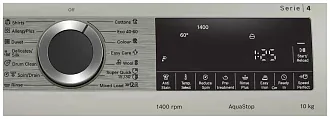 Стиральная машина Bosch WGA254XVME 1400 об/мин, серебристый, инверторный EcoSilenceDrive двигатель 7