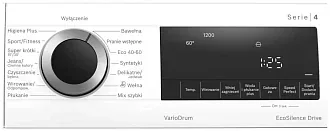 Стиральная машина Bosch WGG0420GPL 1200 об/мин, белый, инверторный EcoSilenceDrive двигатель 7