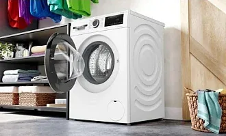 Стиральная машина Bosch WGG0440EPL 1400 об/мин, белый, инверторный EcoSilenceDrive двигатель 4