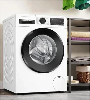 Стиральная машина Bosch WGG244010 1400 об/мин, белый, инверторный EcoSilenceDrive двигатель 4