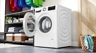 Стирально-сушильная машина Bosch WNA14400ME 1400 об/мин, белый, конденсационная сушка, инверторный EcoSilenceDrive двигатель 5