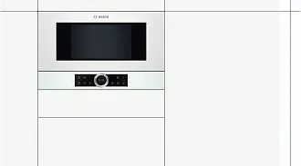 Встраиваемая микроволновая печь Bosch BFL634GW1 2