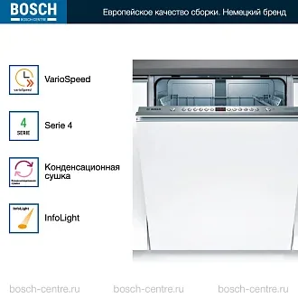 Встраиваемая посудомоечная машина Bosch SMV46JX10Q 2