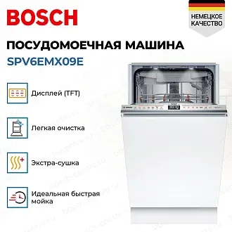 Встраиваемая посудомоечная машина Bosch SPV6EMX09E 3