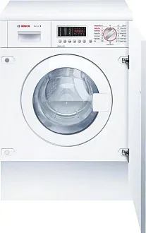 Встраиваемая стирально-сушильная машина Bosch WKD28541EU 1400 об/мин, белый, конденсационная сушка, универсальный двигатель