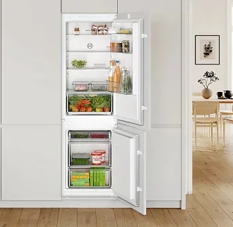 Встраиваемый двухкамерный холодильник Bosch KIV 865 SF0 2