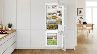 Встраиваемый двухкамерный холодильник Bosch KIV 87 NSF0 6