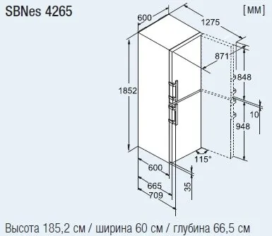 Холодильник Liebherr SBNes 4265 101