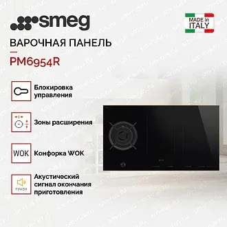 Комбинированная варочная панель Smeg PM6954R 3