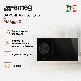 Комбинированная варочная панель Smeg PM6954R 4