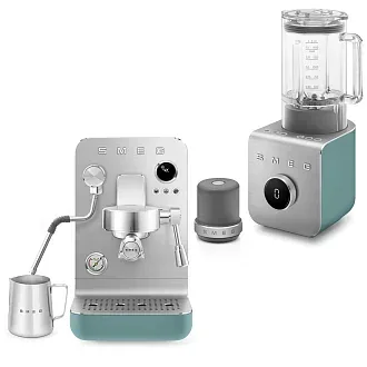 Комплект Smeg Collezione изумрудный дуэт (BLC02EGMEU, EMC02EGMEU)
