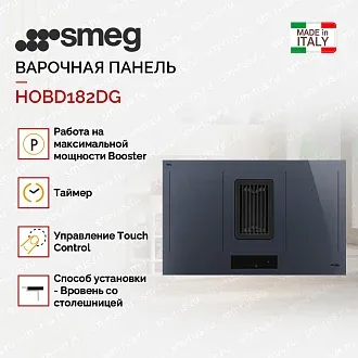 Варочная поверхность Smeg HOBD182DG 4