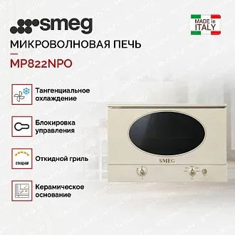 Встраиваемая микроволновая печь Smeg MP822NPO 2